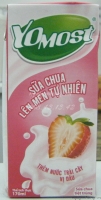 Sữa Yomost dâu 180ml (lốc 4 hộp) Sữa Yomost dâu 180ml (lốc 4 hộp)