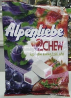 Kẹo mềm hương trái cây Alpenliebe 2Chew bịch 87.5g Kẹo mềm hương trái cây Alpenliebe 2Chew bịch 87.5g