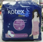 Băng vệ sinh Kotex S-tyle ban đêm 28cm 4 miếng (bịch 8 gói)