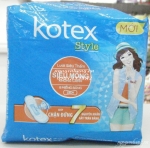 Băng vệ sinh Kotex S-tyle siêu mỏng không cánh 8 miếng (bịch 8 gói)