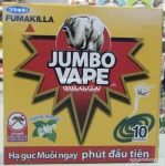Nhang trừ muỗi Jumbo hương hoa lài (lốc 10 hộp)
