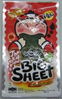 Bánh snack rong biển giòn cậu chủ Taokaenoi Big Sheet vị cay 4g (Thái Lan)