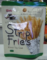 Bánh snack Oishi Strip Fries khoai tây que vị tảo biển 27g (bịch 10 gói)