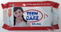 Khăn giấy ướt Teen Care (20 tờ) lốc 10 gói