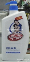 Sữa tắm Lifebuoy chăm sóc da với tinh chất sữa chai vòi 850g (màu xanh dương đậm)